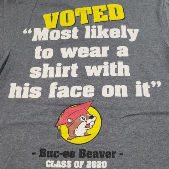 Buc-ee's Shirt Size Small S Buc-ee's Class Of 2020 Graphic Print T-Shirt Bucee's - Picture 6 of 7